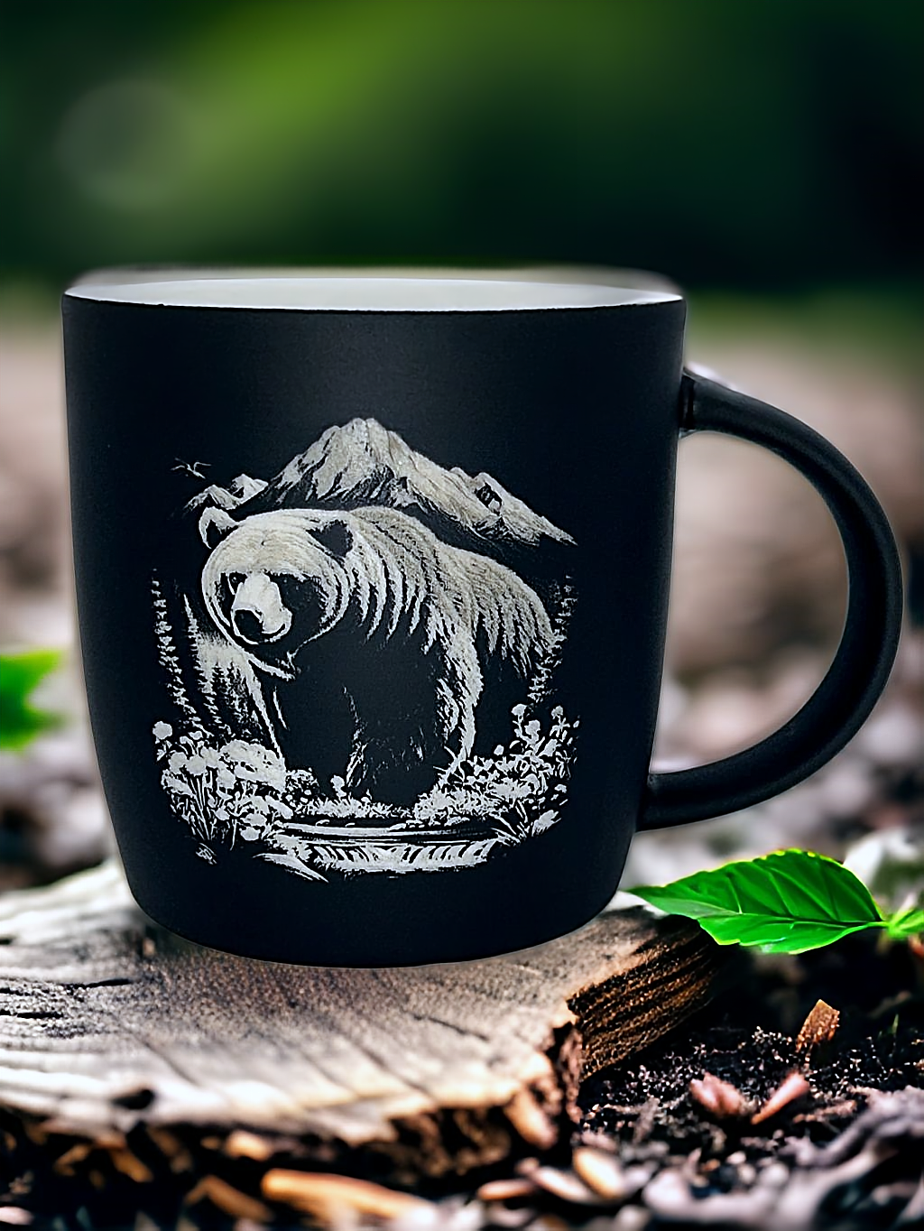 Kaffeebecher, Kaffeetasse mit Gravur, personalisierbar, Wildtiere