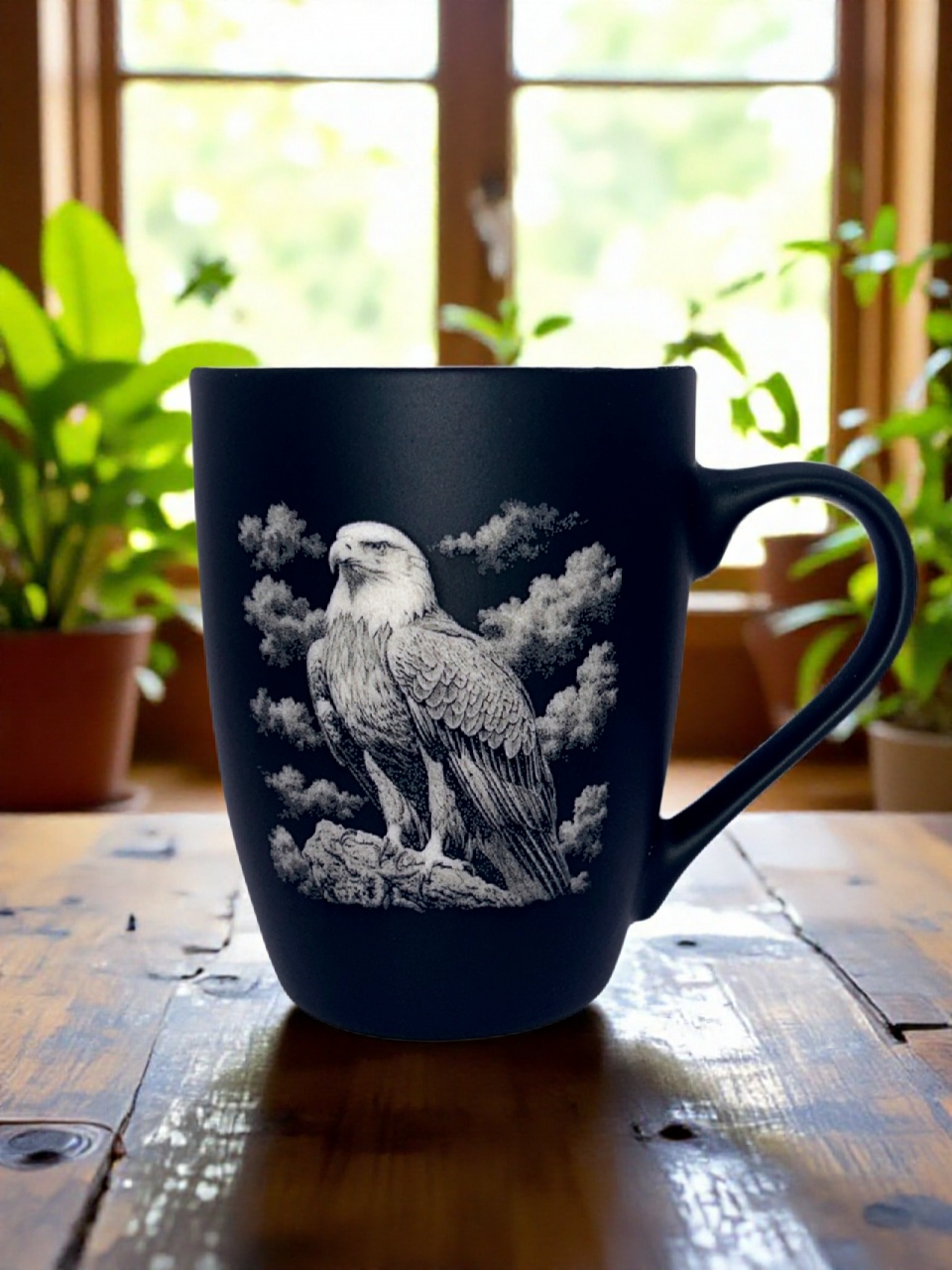 Tasse mit Gravur/auf Wunsch auch mit Text/gummierte Oberfläche/Farbe Schwarz/Porzellan/Personalisiert/Geschenk/mit Verschiedenen-Motiven in Geschenkverpackung/ Hobby