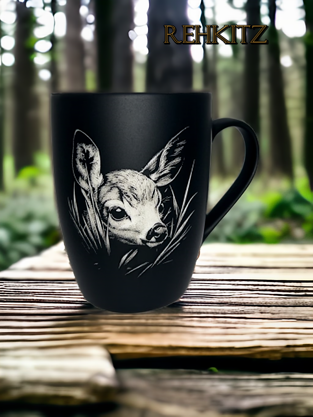 Tasse mit Gravur/auf Wunsch auch mit Text/gummierte Oberfläche/Farbe Schwarz/Porzellan/Personalisiert/Geschenk/mit Verschiedenen-Motiven in Geschenkverpackung/ Hobby