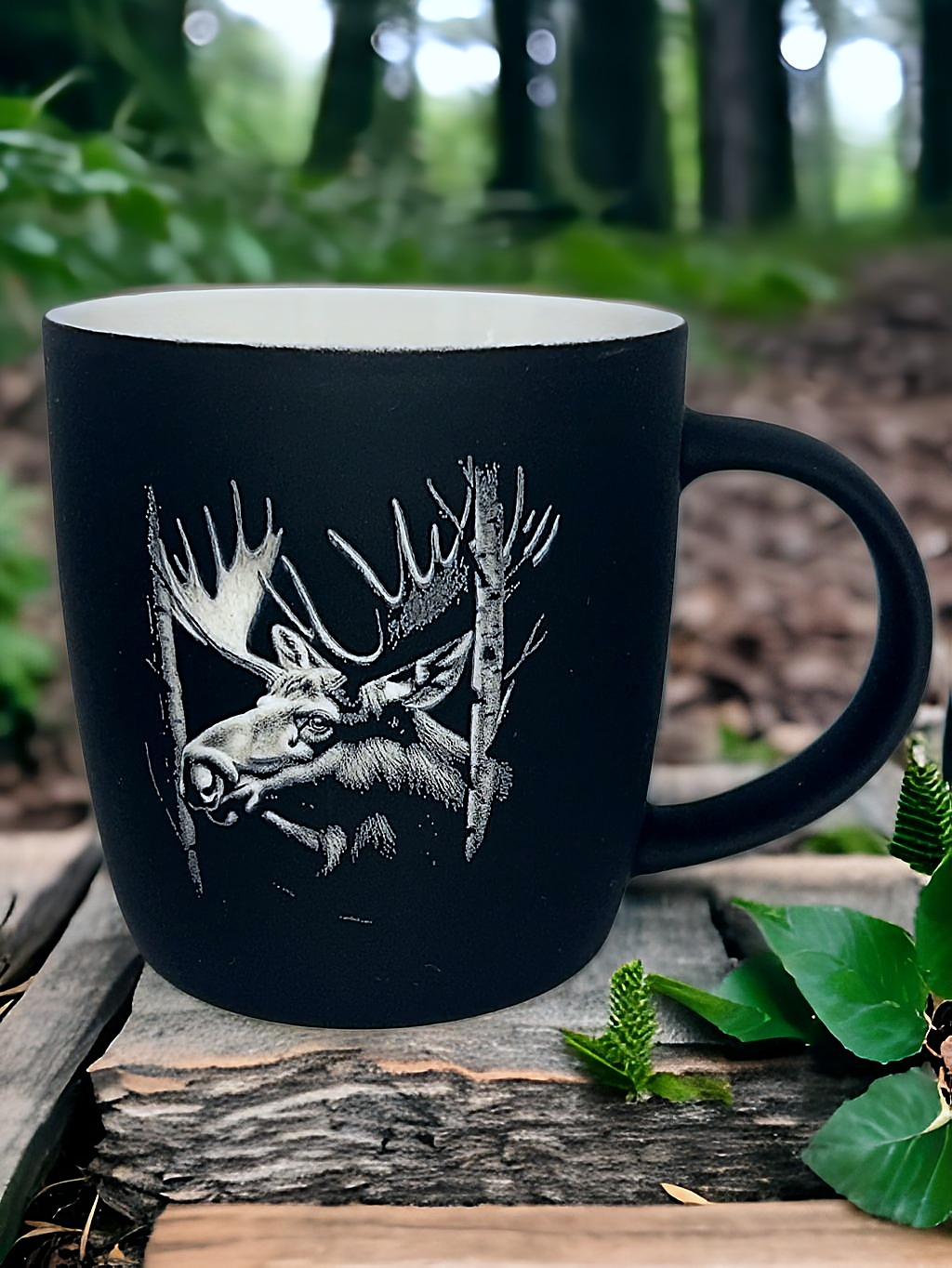 Kaffeebecher, Kaffeetasse mit Gravur, personalisierbar, Wildtiere
