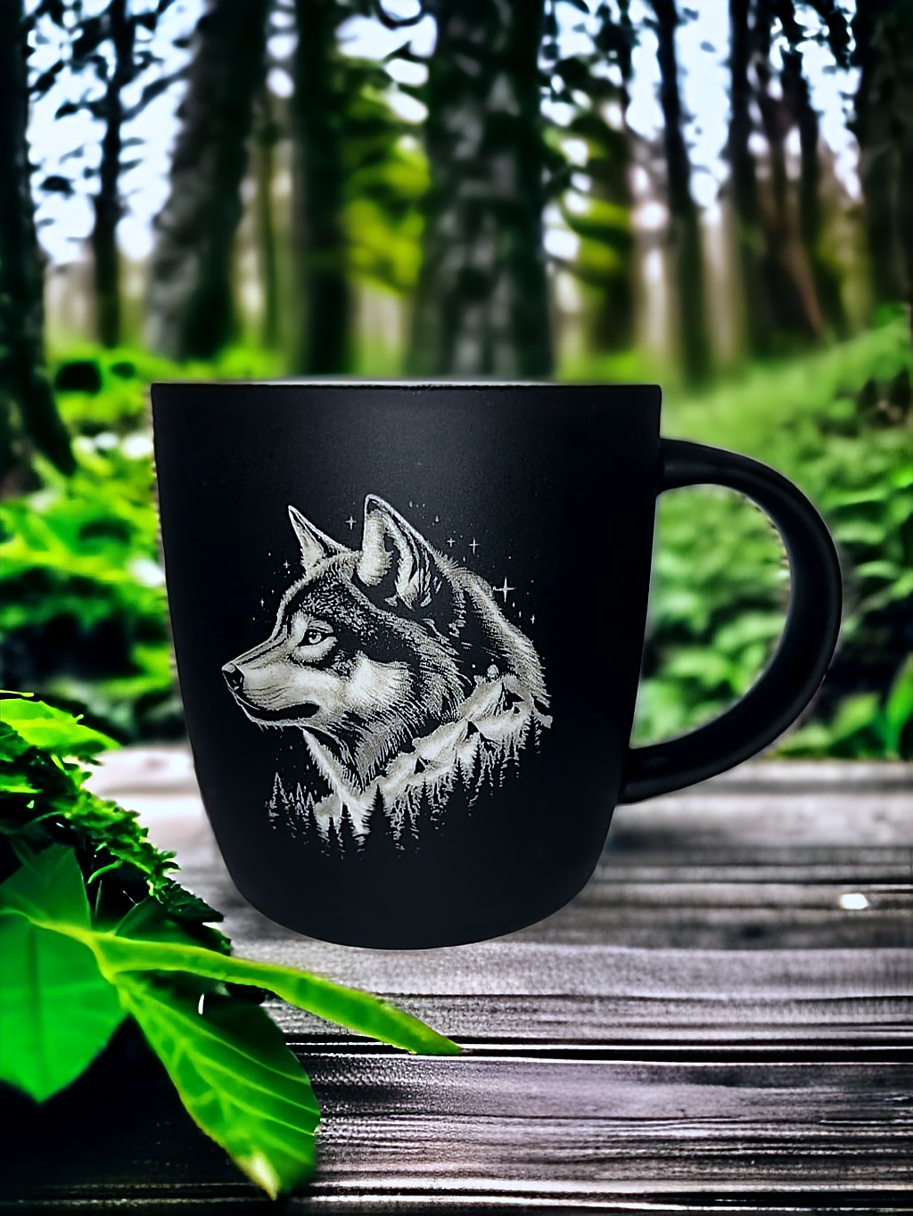 Kaffeebecher, Kaffeetasse mit Gravur, personalisierbar, Wildtiere