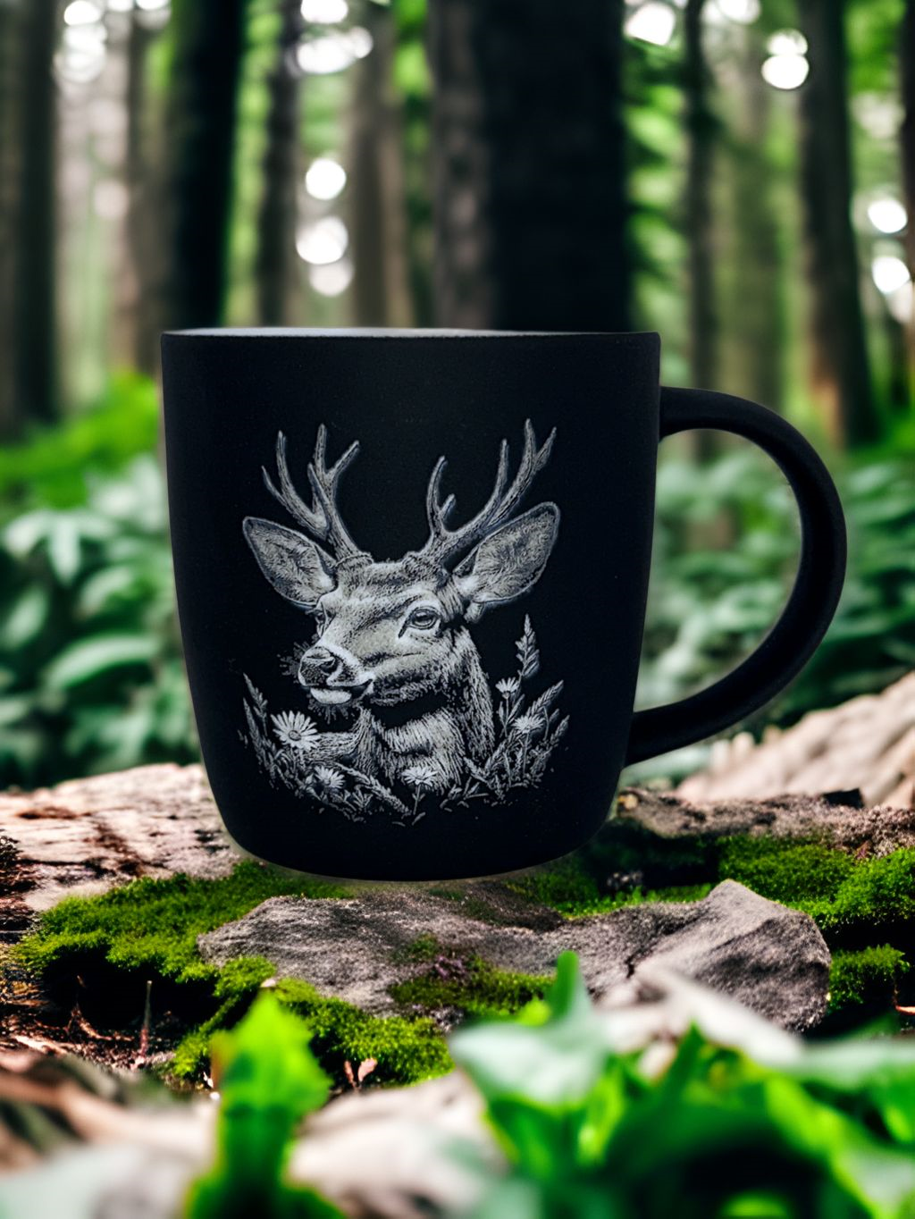 Kaffeebecher, Kaffeetasse mit Gravur, personalisierbar, Wildtiere
