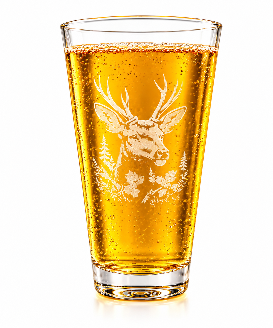 Leonardo Designerglas mit kunstvoller Gravur/ Trinkglas mit Motiv/ Hirsch/ Hirschmotiv / Tiermotiv/ Gravur/ 300 ml