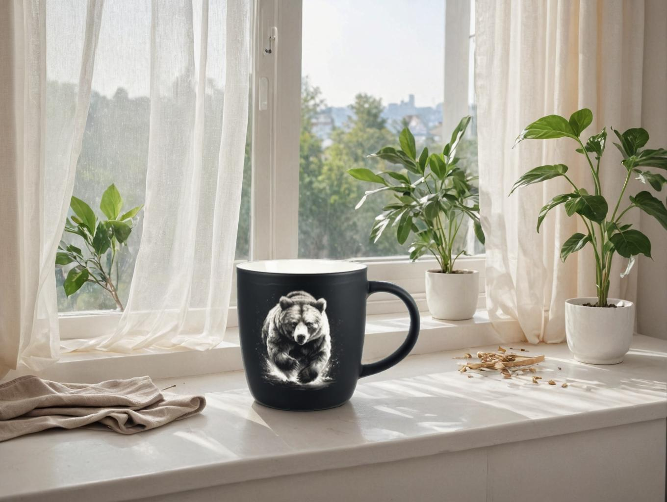 Kaffeebecher, Kaffeetasse mit Gravur, personalisierbar, Wildtiere