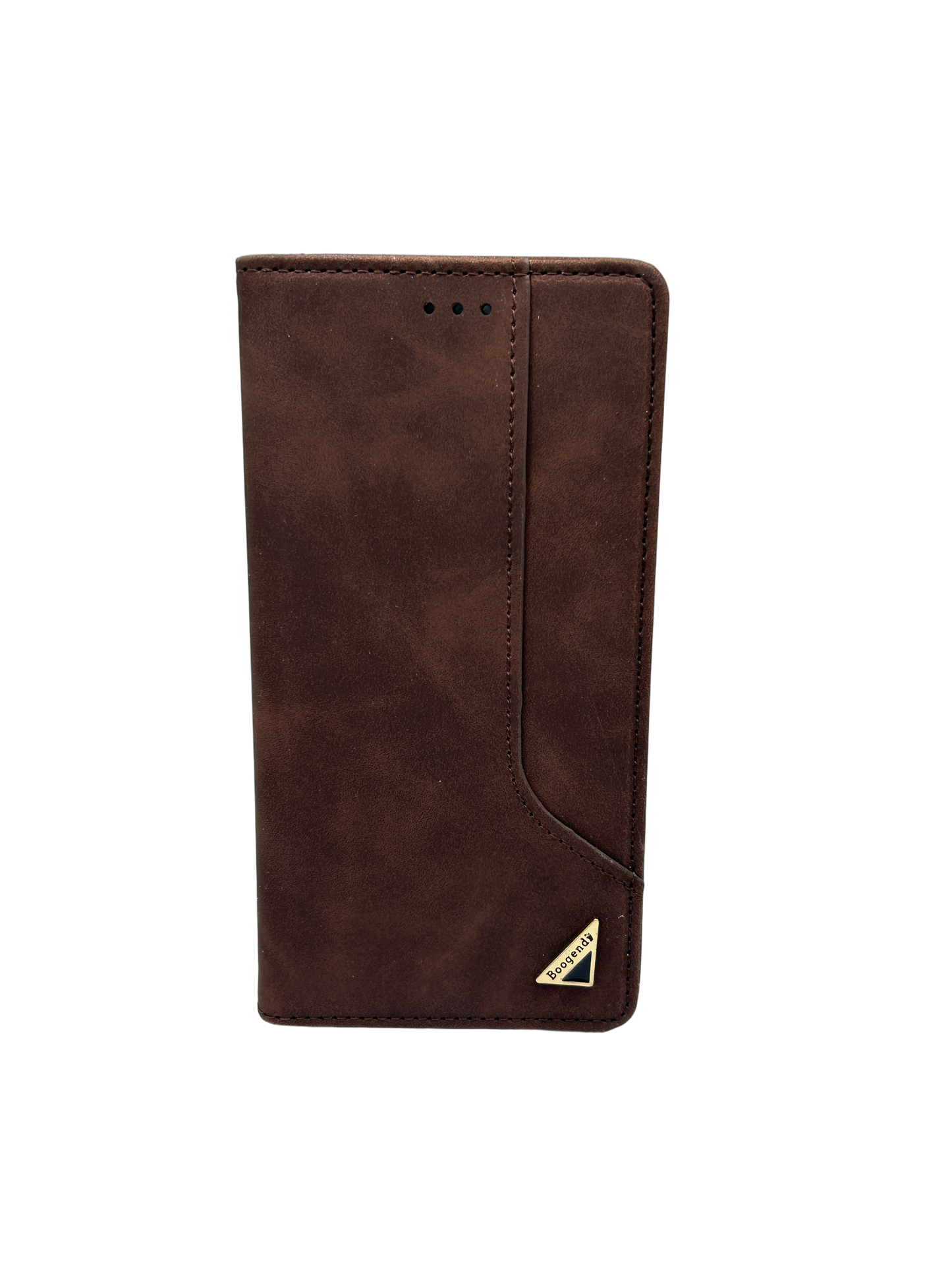 Lasergravur-Shop24 Kunstleder Schutzhülle für iPhone 15, in DREI Farben verfügbar, magnetische Premium PU Leder Klapphülle