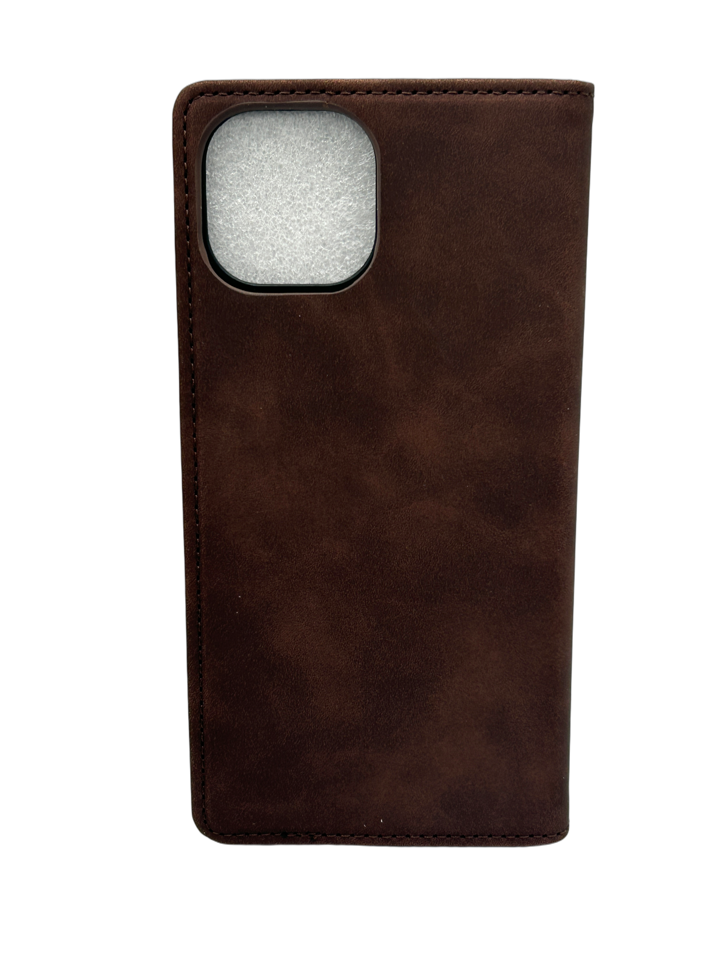 Lasergravur-Shop24 Kunstleder Schutzhülle für iPhone 15, in DREI Farben verfügbar, magnetische Premium PU Leder Klapphülle