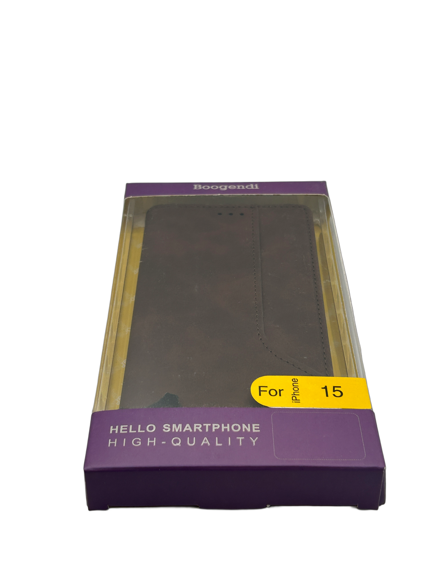 Lasergravur-Shop24 Kunstleder Schutzhülle für iPhone 15, in DREI Farben verfügbar, magnetische Premium PU Leder Klapphülle