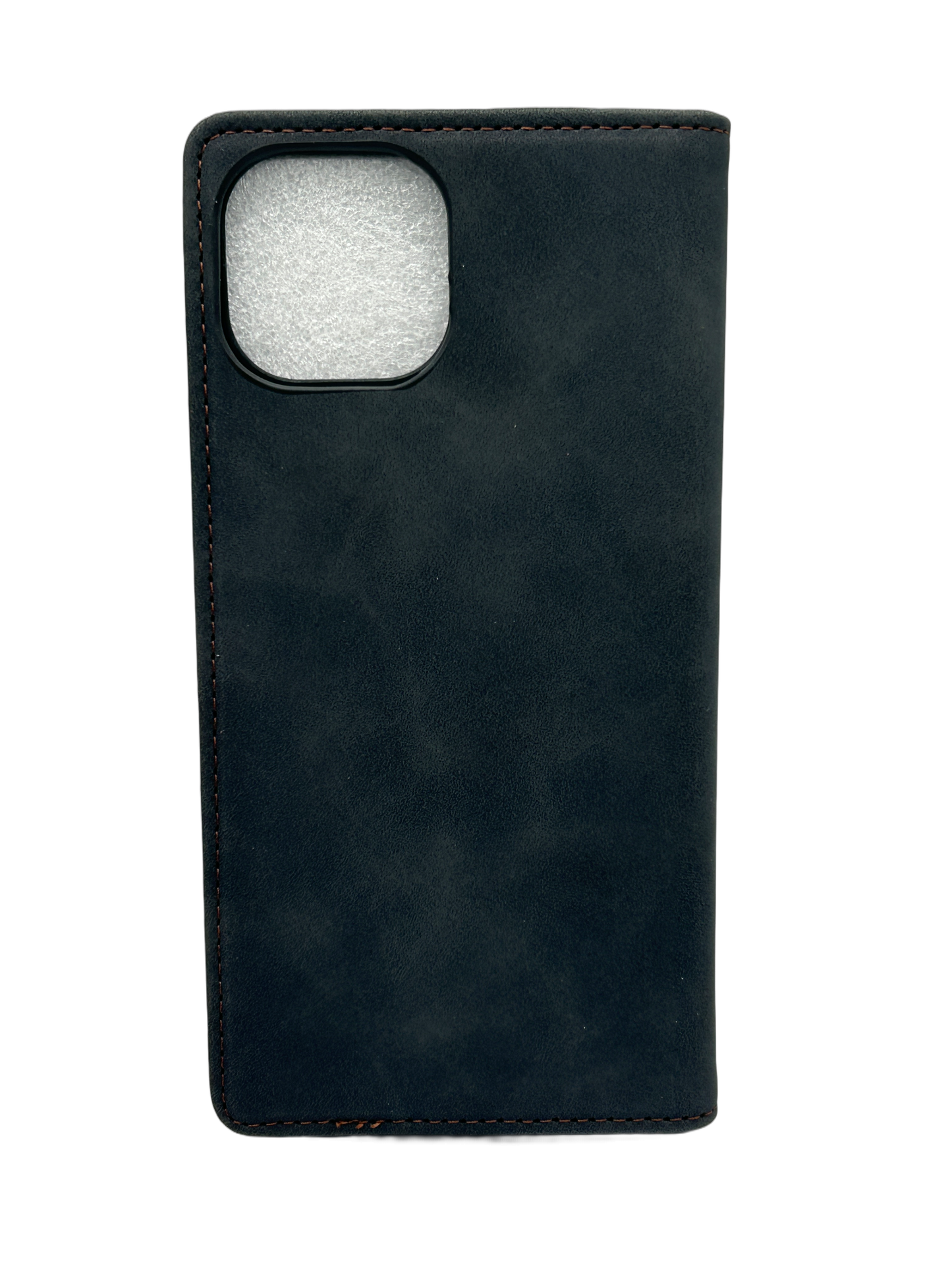 Lasergravur-Shop24 Kunstleder Schutzhülle für iPhone 15, in DREI Farben verfügbar, magnetische Premium PU Leder Klapphülle