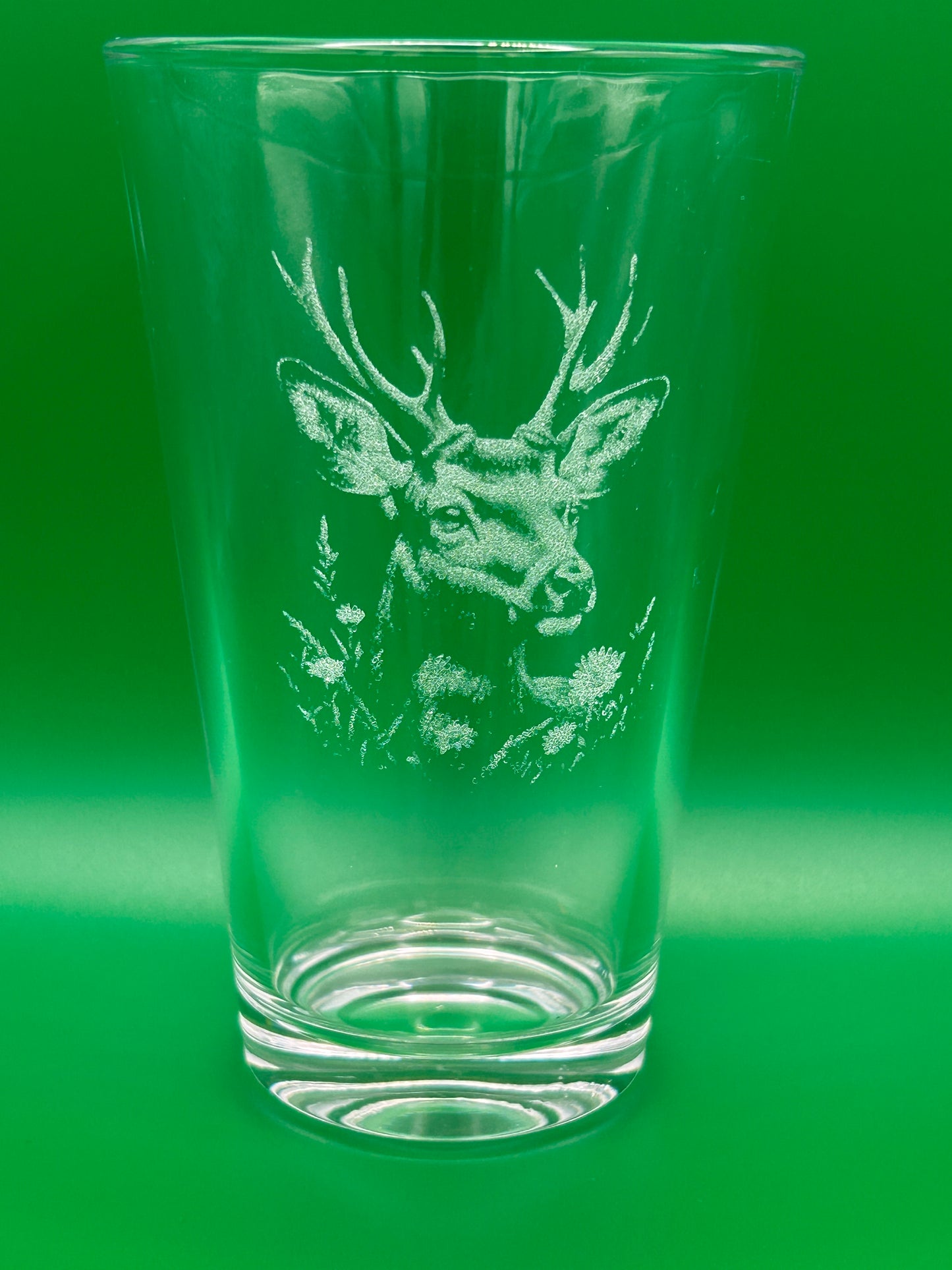 Trinkglas mit Motiv/ Hirsch/ Hirschmotiv / Tiermotiv/ Gravur/ 300 ml