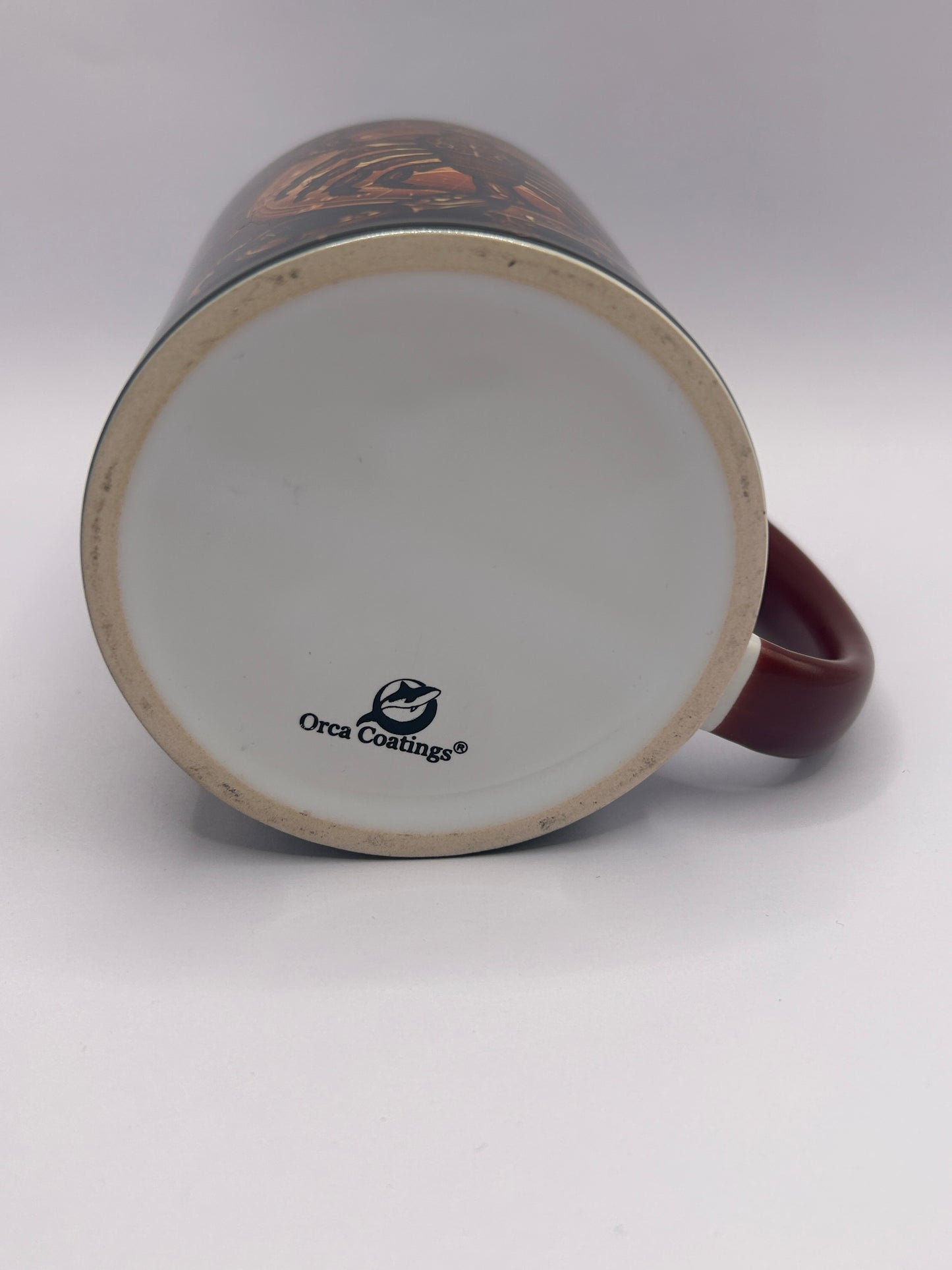 Tasse mit Sternzeichen-Motiv Skorpion / beidseitig bedruckt / Spülmaschinenfest /Sublimationstasse mit hochwertiger Orca-Beschichtung/ weiß-maroon glänzend/ 330 ml