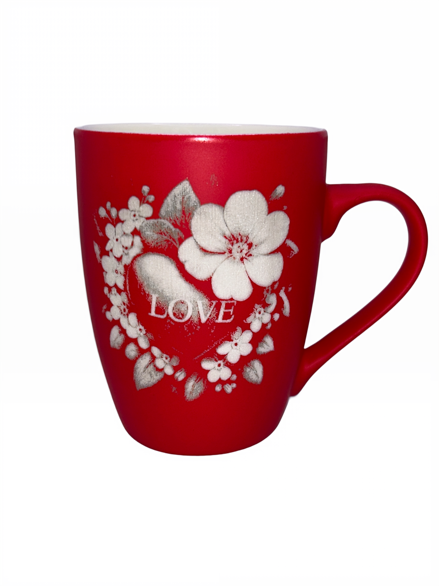 Tasse mit Gravur/auf Wunsch auch mit Text/gummierte Oberfläche/Farbe Rot/Porzellan/personalisiert/Geschenk/verschiedene Motive in Geschenkverpackung/Hobby