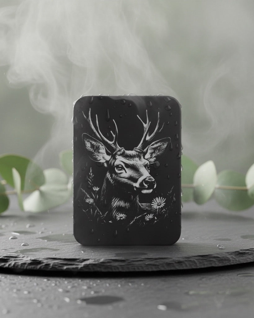Nathan Metalldose mit Spielkarten, Schwarz, mit verschiedenen Motiven Lasergravur, Rechteckig, 9.5 x 6.5 x 3 cm, Geschenk