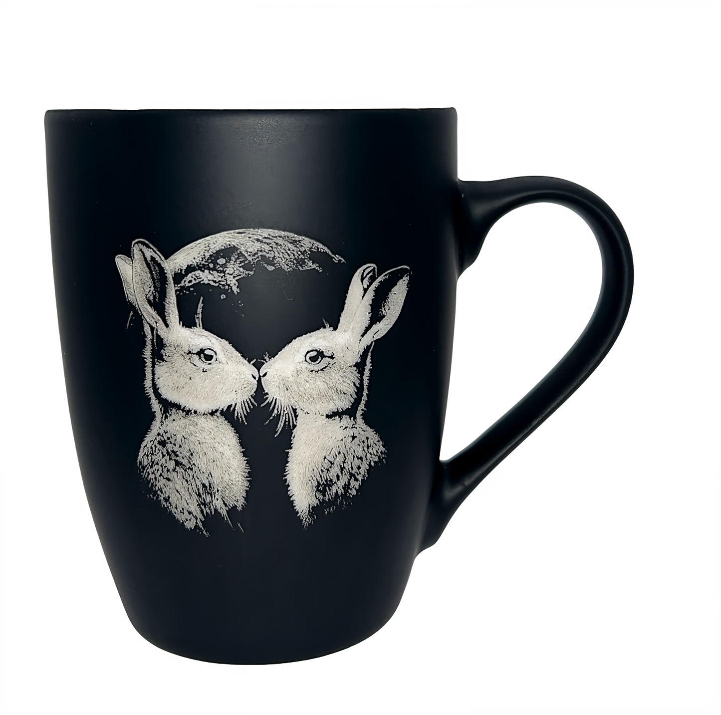 Tasse mit Gravur/auf Wunsch auch mit Text/gummierte Oberfläche/Farbe Schwarz/Porzellan/Personalisiert/Geschenk/mit Verschiedenen-Motiven in Geschenkverpackung/ Hobby