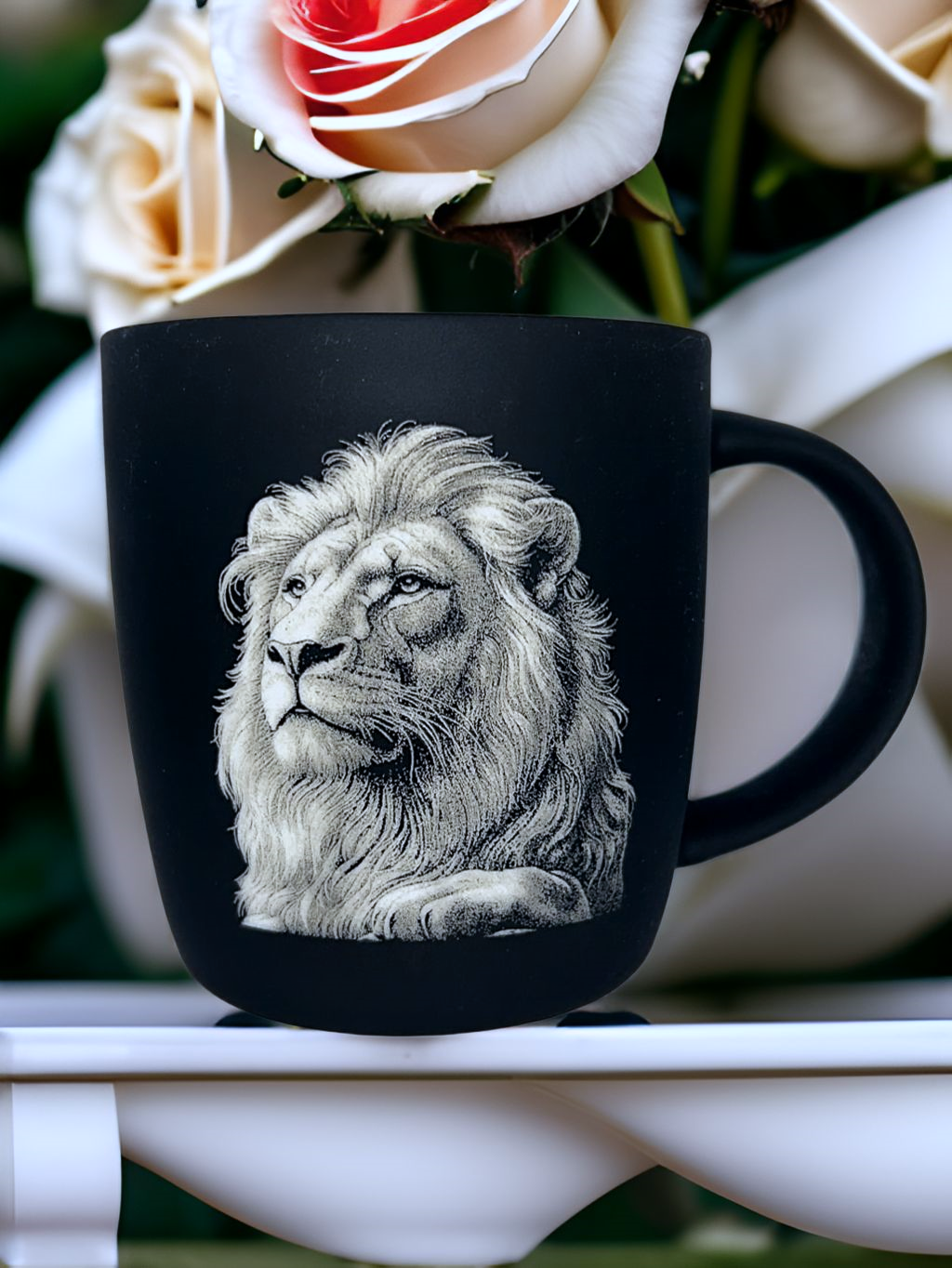 Kaffeebecher, Kaffeetasse mit Gravur, personalisierbar, Wildtiere