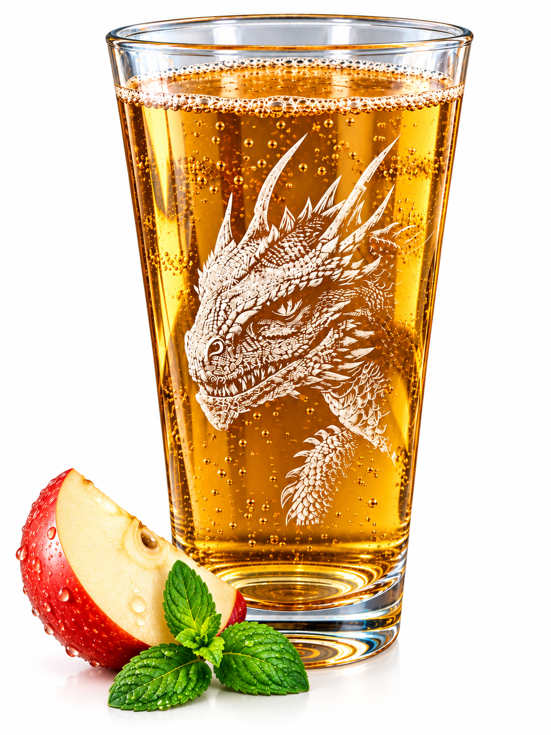 Leonardo Designerglas mit kunstvoller Gravur, Drache, 300 ml, Trinkglas, Geschenkidee