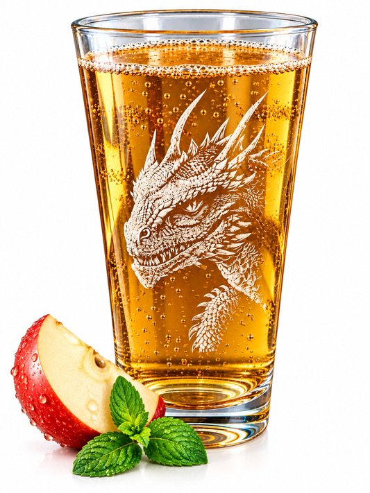 Leonardo Designerglas mit kunstvoller Gravur, Drache, 300 ml, Trinkglas, Geschenkidee