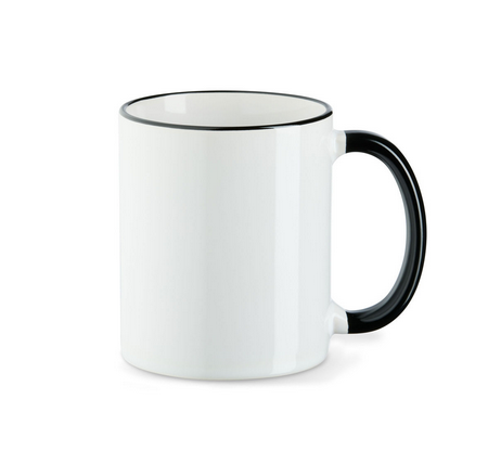 Sternzeichen Tasse, Kaffeebecher mit farbigen Henkel und ihrem persönlichen Text