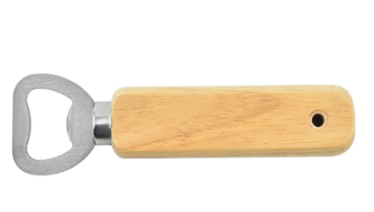 Flaschenöffner mit Gravur | Holz Edelstahl | Personalisierter Flaschenöffner | Bieröffner | Geschenkidee | Werbegeschenke